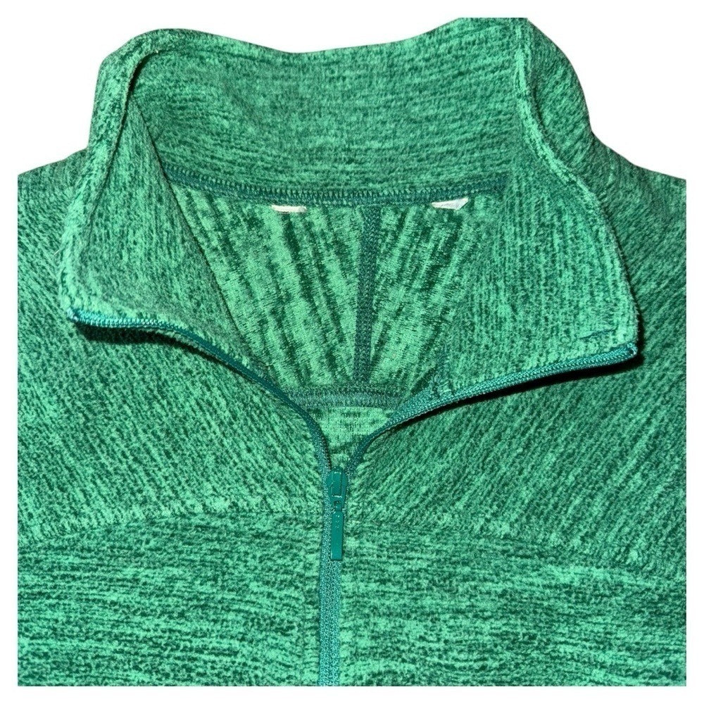 Women’s small green pullover quarter zip fleece jacket - Picture 4 of 6